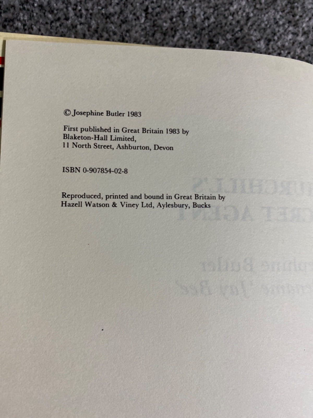 Churchill's secret agent - Butler, Josephine