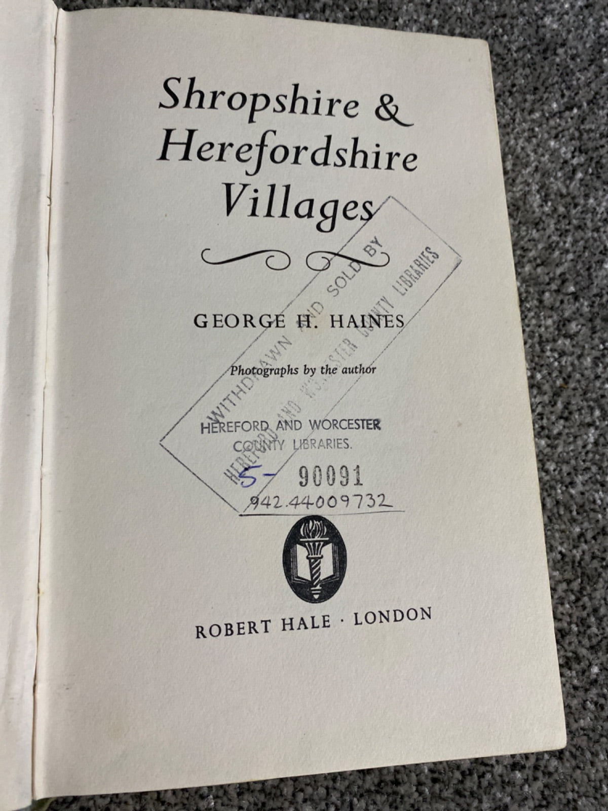 Shropshire & Herefordshire villages - Haines, George H.