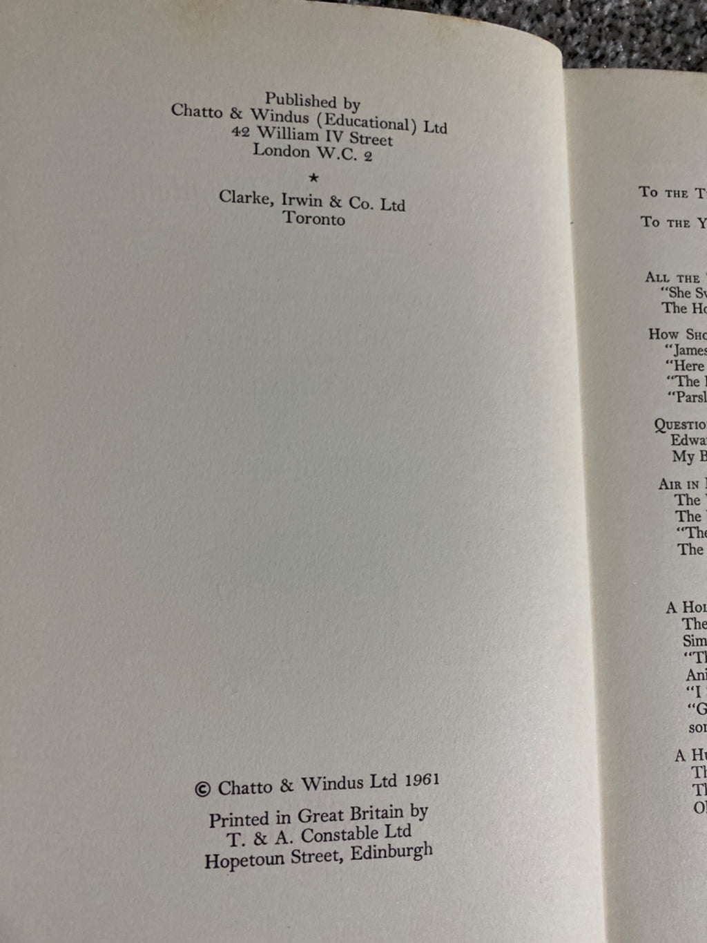 Poetry One: The Key of the Kingdom