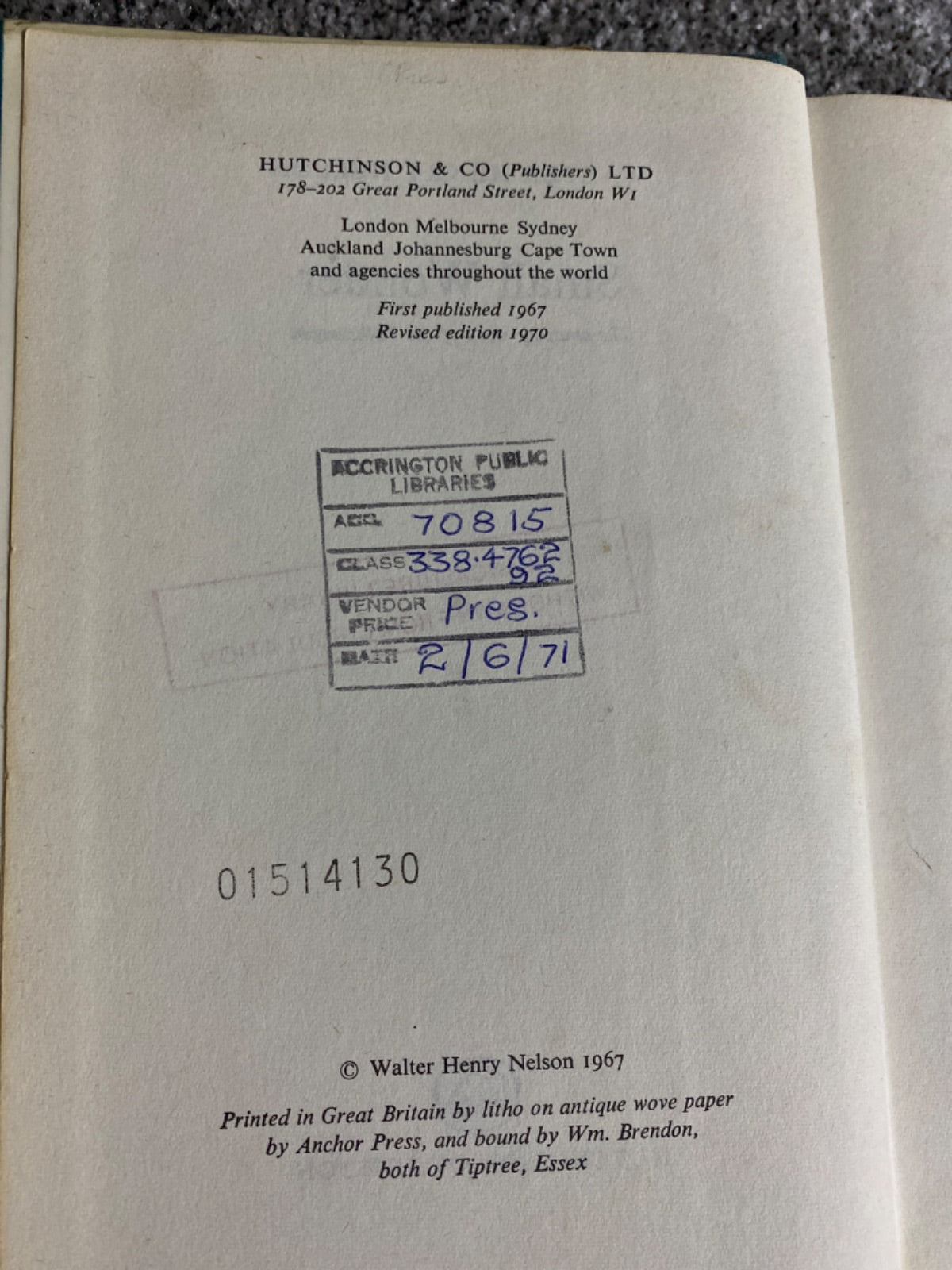 Small Wonder - Walter Henry Nelson