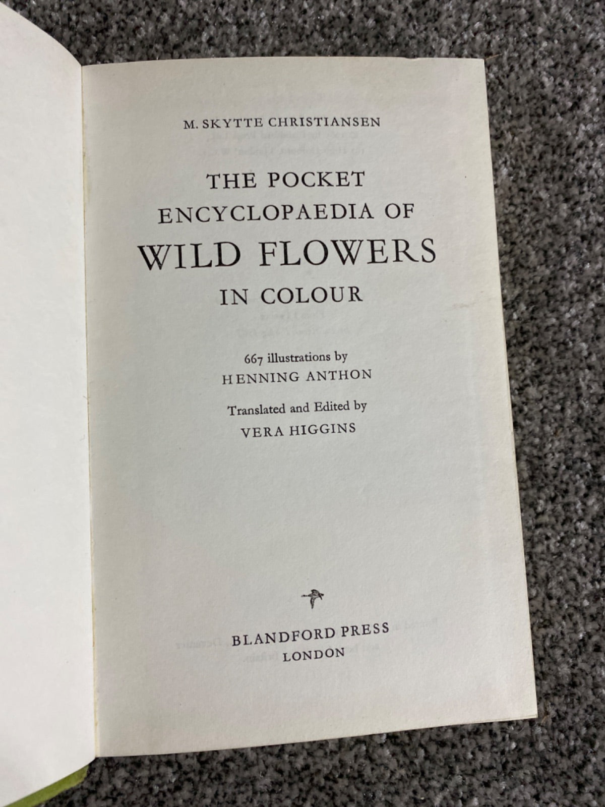 The Pocket Encyclopaedia of Wild Flowers in Colour - M. Skytte Christiansen