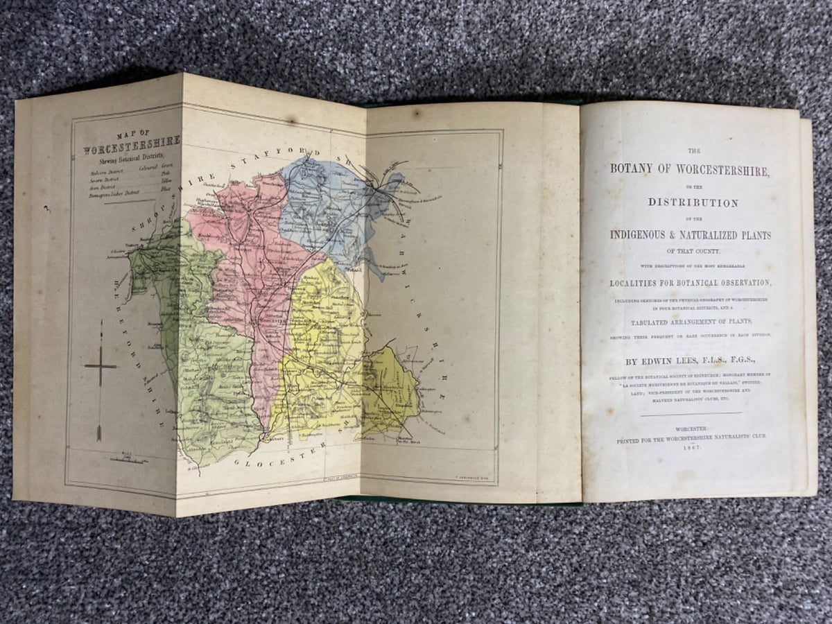 The Botany of Worcestershire, or the Distribution of the Indigenous & Naturalized Plants of that County - Edwin Lees