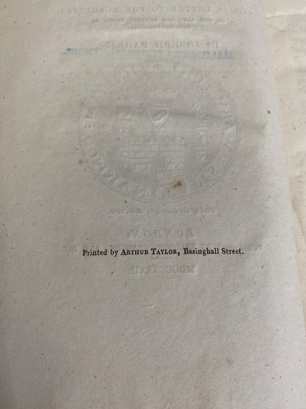 The Governing Charter of the Borough of Warwick, 5 William and Mary, 18 March, 1694 - Joseph Parkes