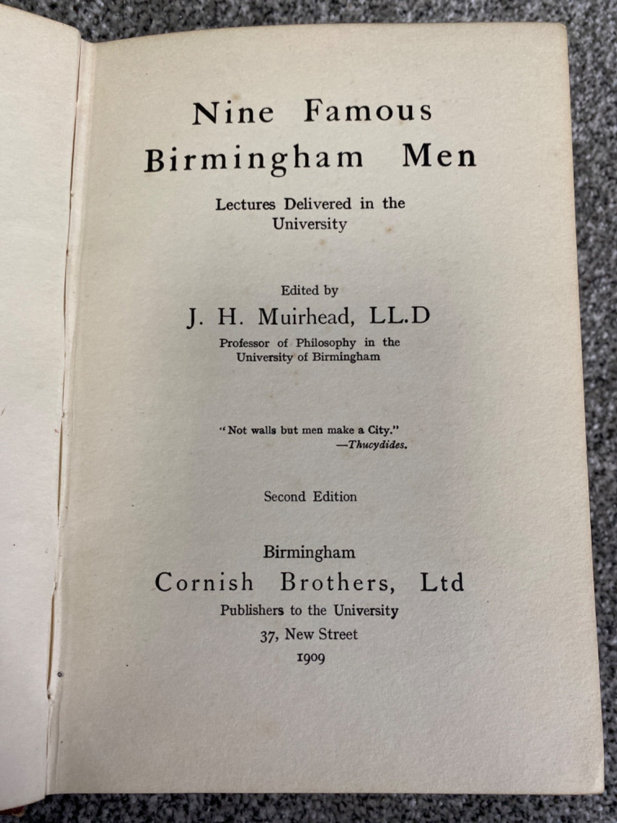 Nine Famous Birmingham Men