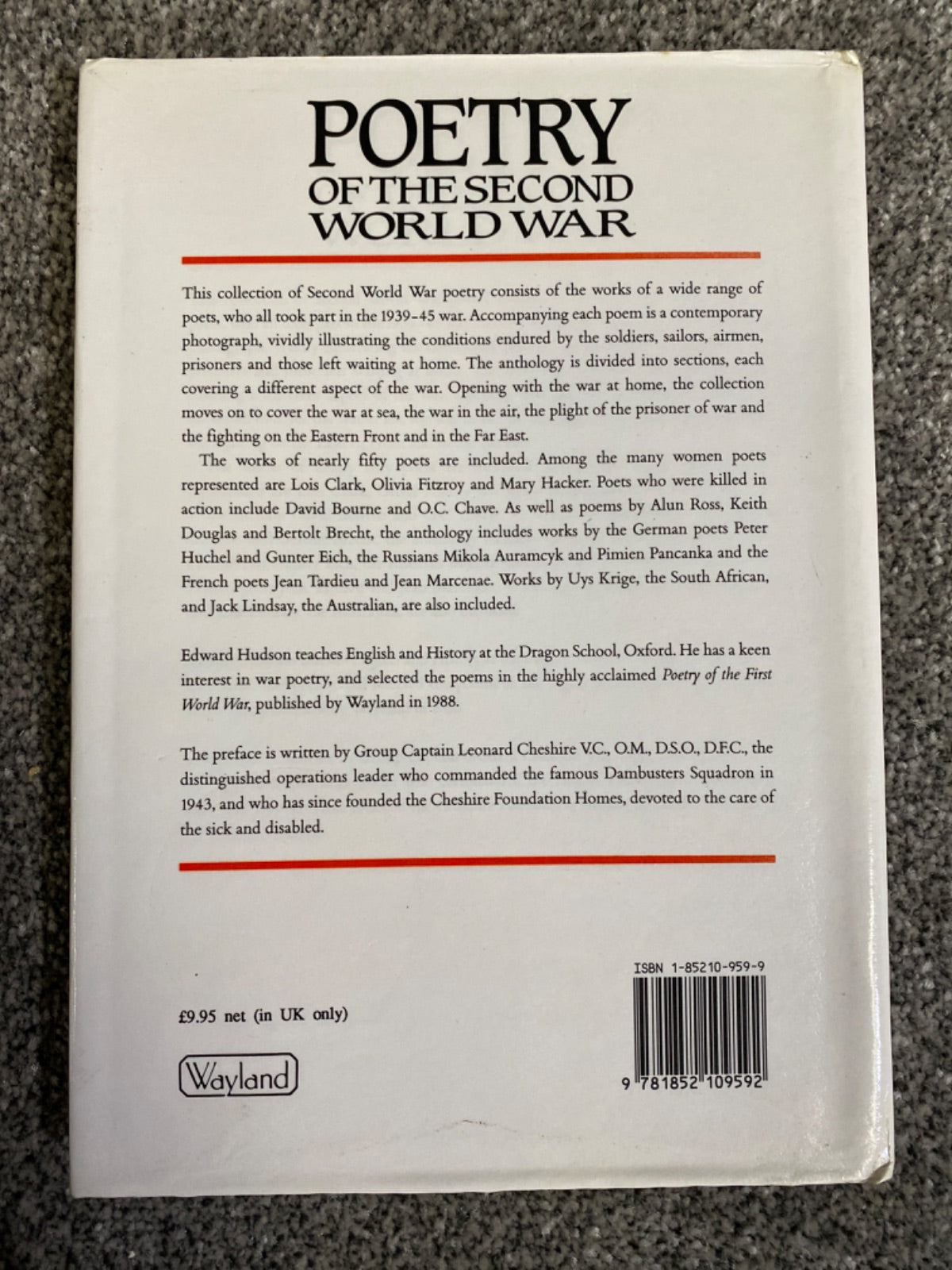 Poetry of the Second World War - Edward Hudson
