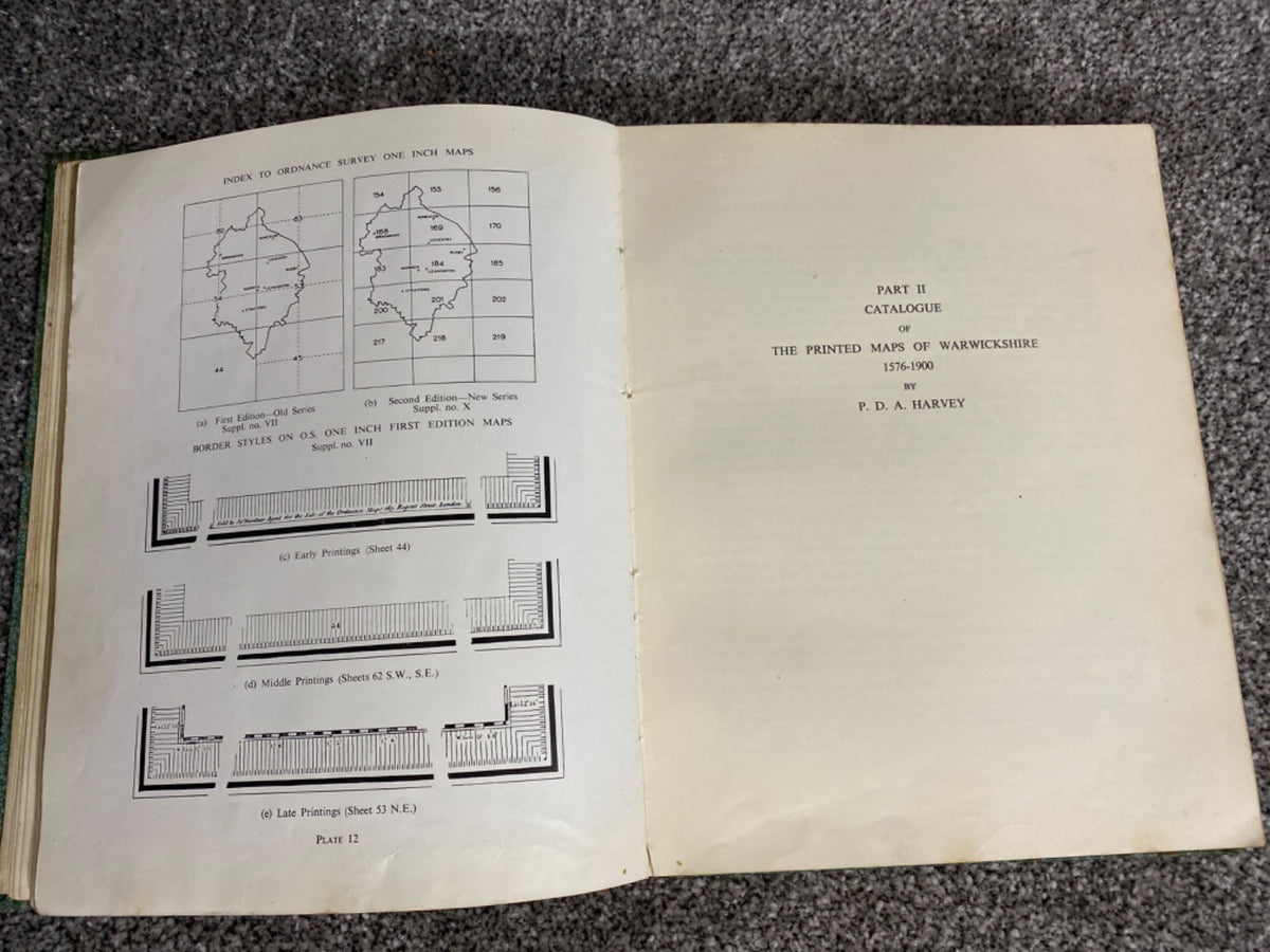 The Printed Maps of Warwickshire 1576-1900 - P. D. A. Harvey and Harry Thorpe
