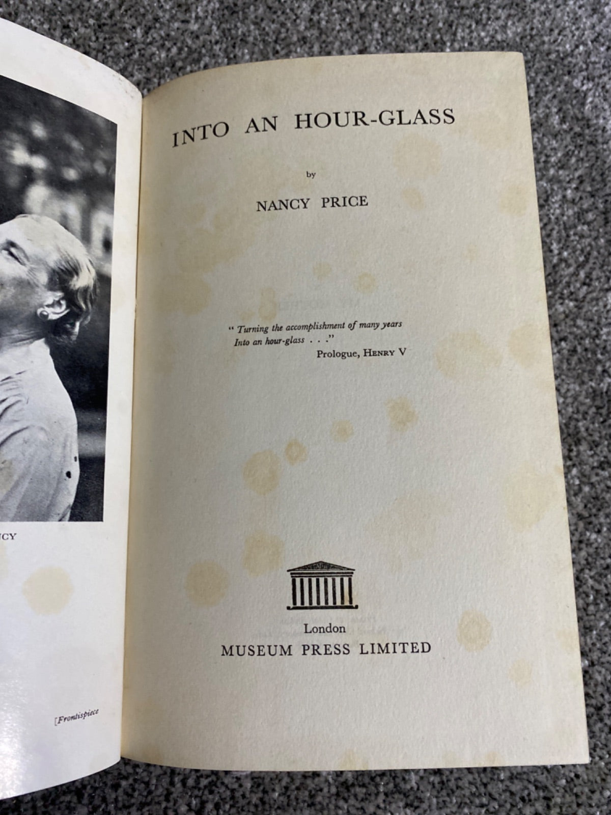 Into an Hour Glass - Nancy Price