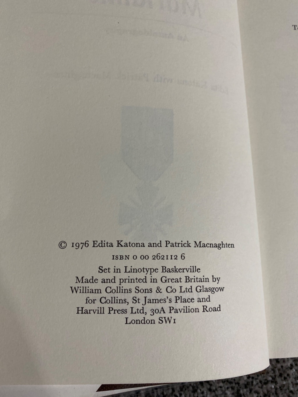 Cod.name Marianne: an autobiography - Edita Katona