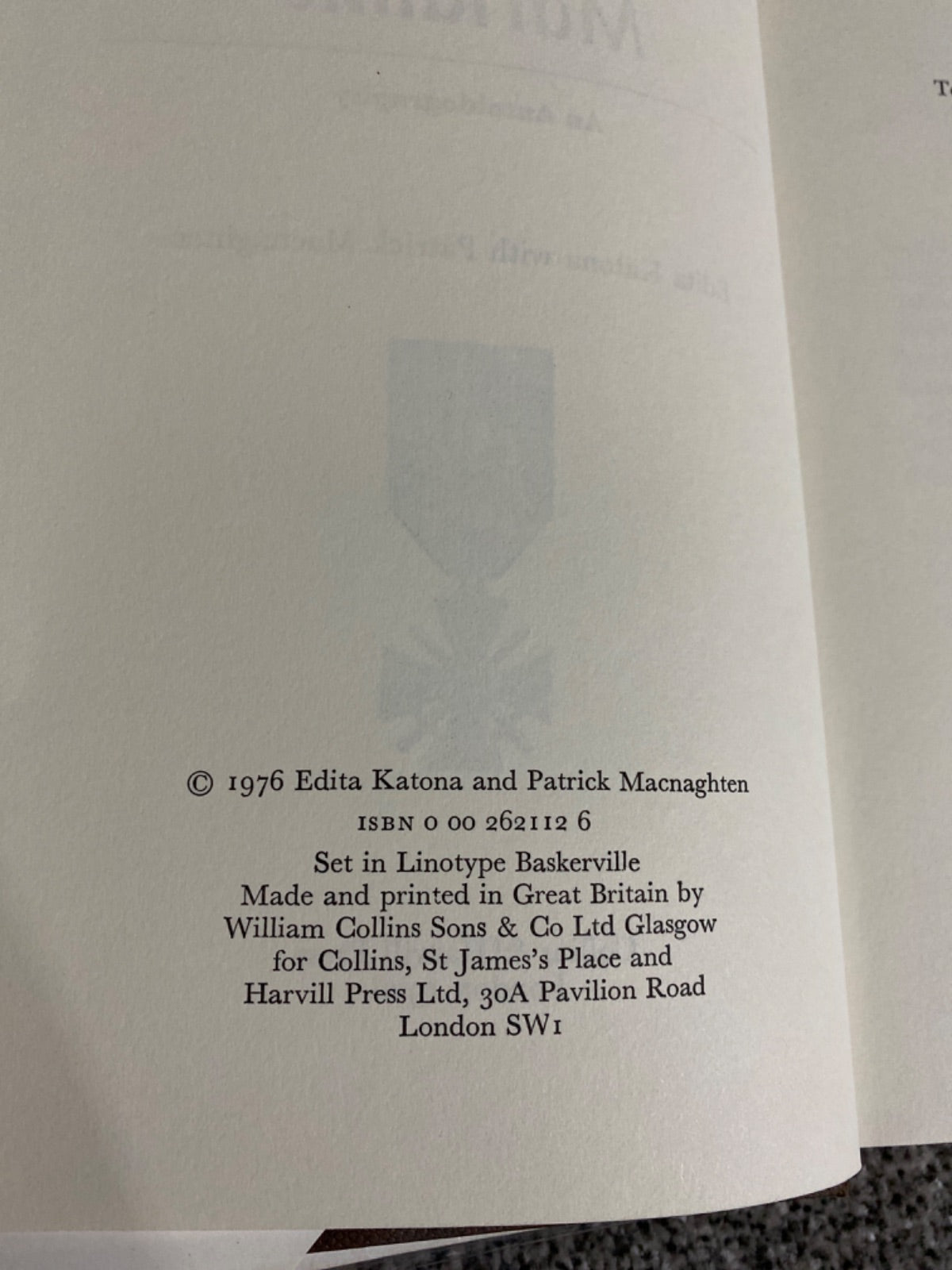 Cod.name Marianne: an autobiography - Edita Katona