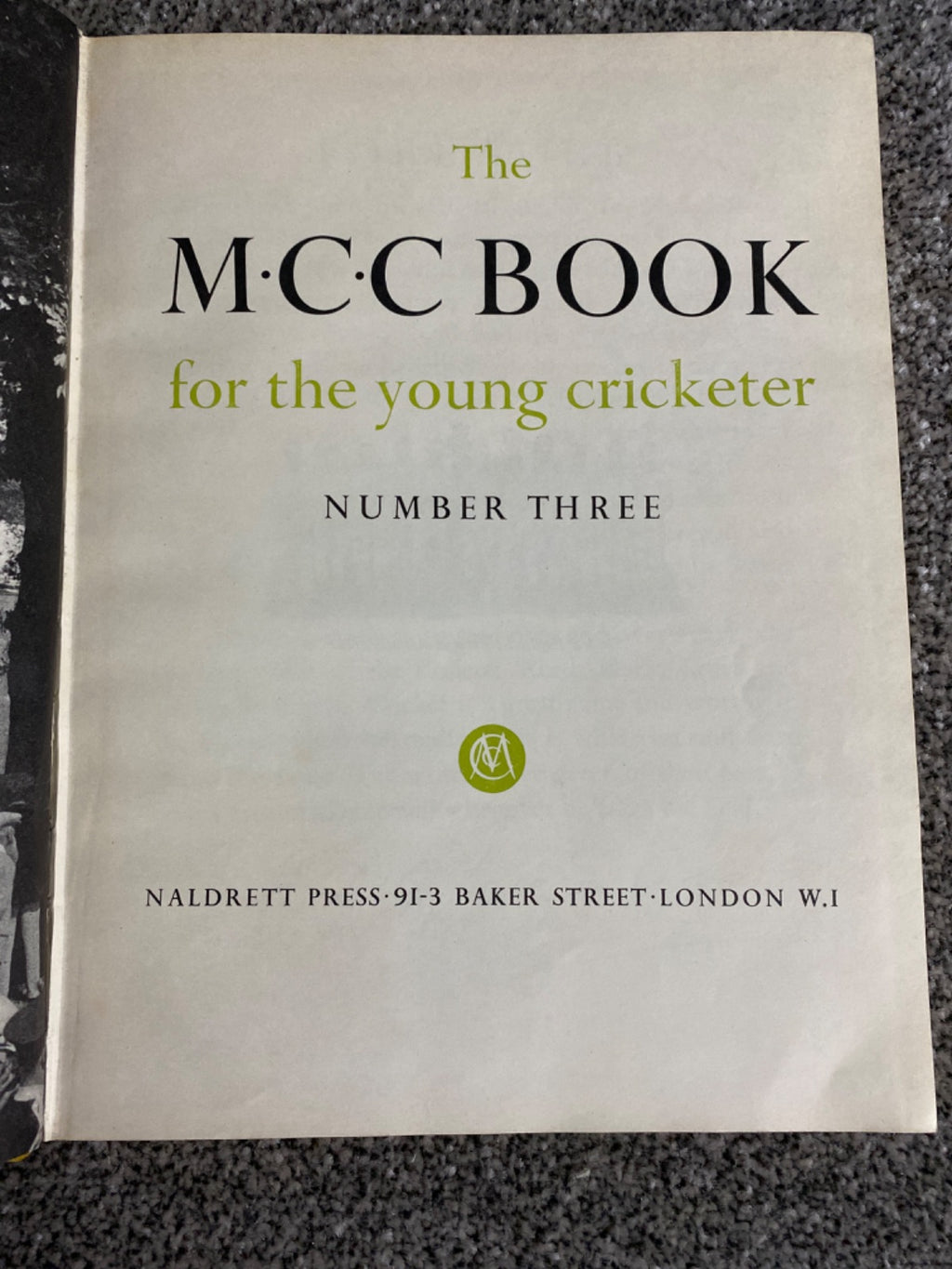 The M.C.C Book for the young cricketer