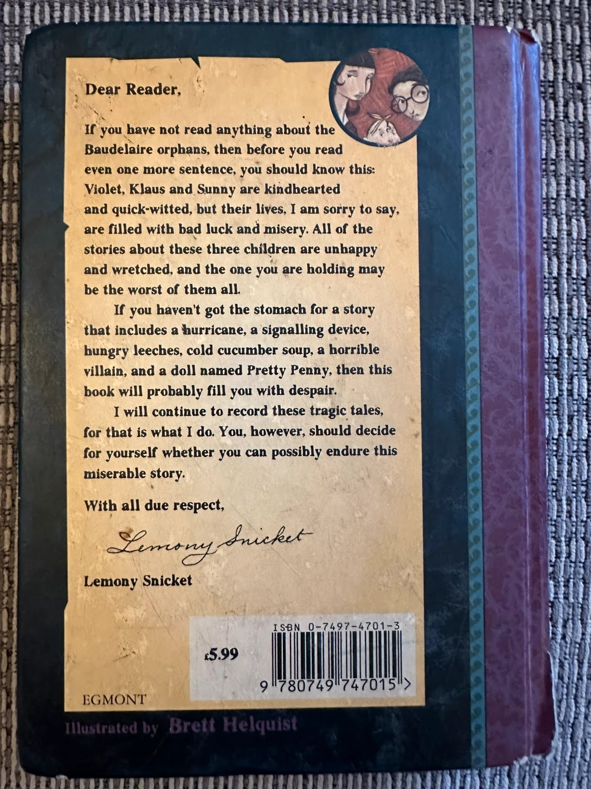 A Series of Unfortunate Events: The Wide Window - Lemony Snicket