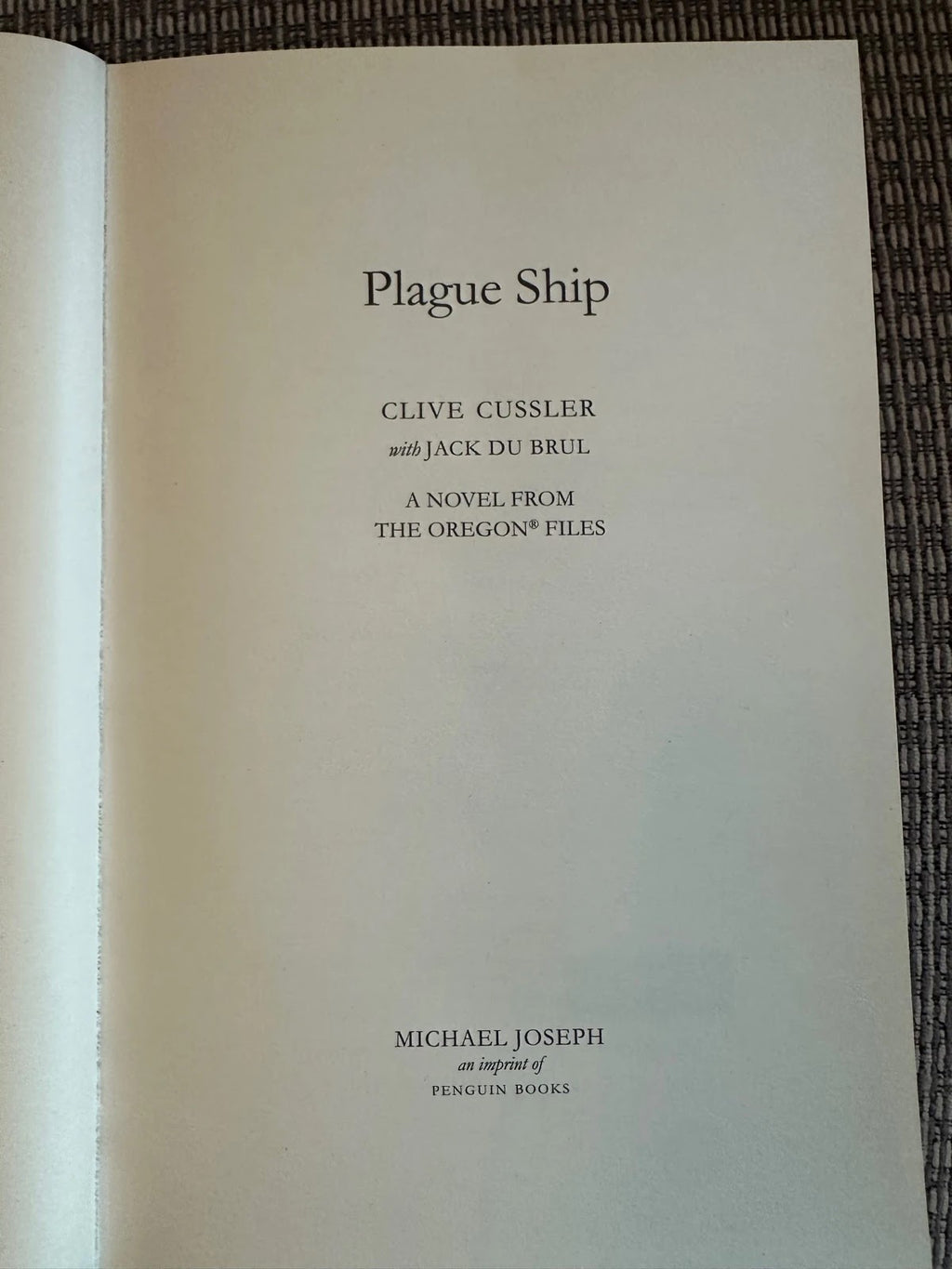 Plague Ship - Clive Cussler
