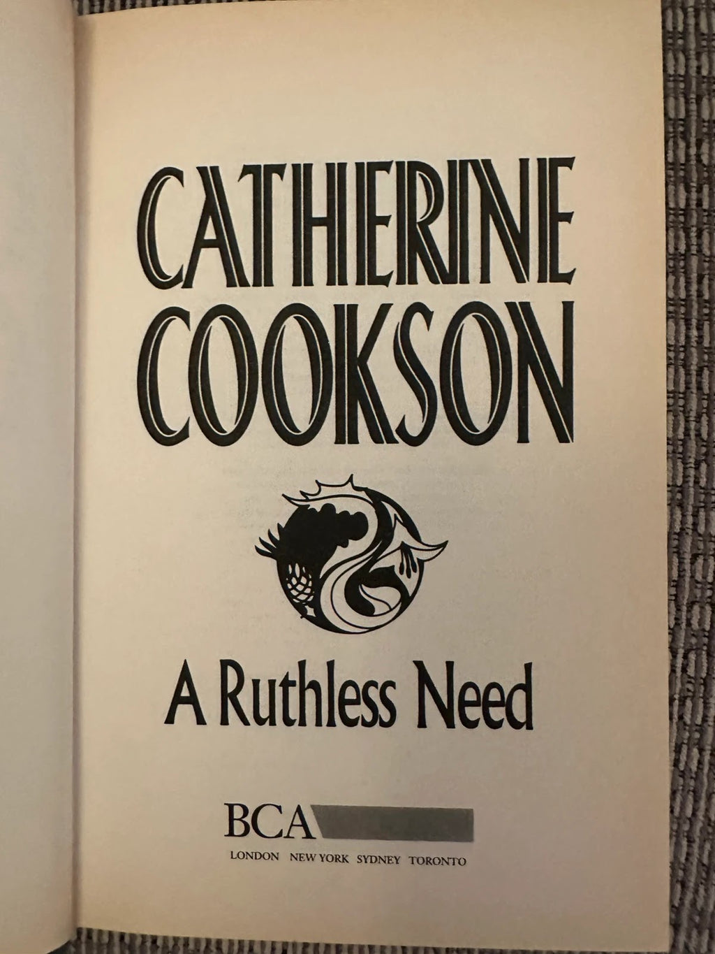 A Ruthless Need - Catherine Cookson