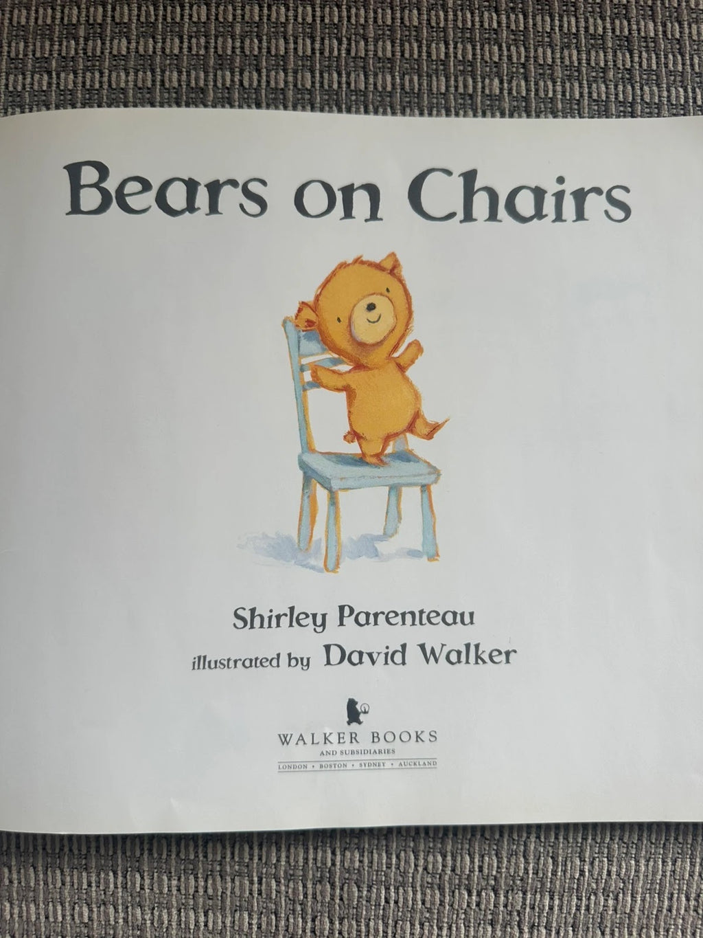 Bears on Chairs - Shirley Parenteau