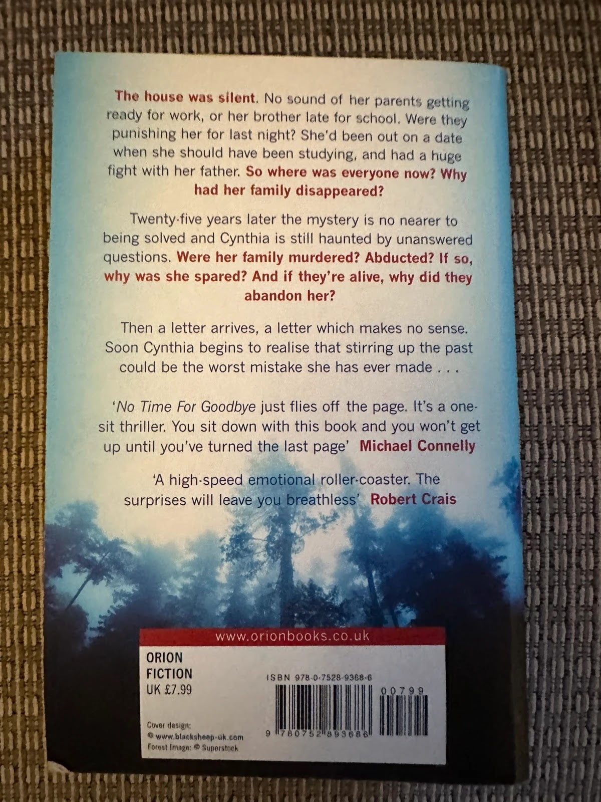 No Time for Goodbye - Linwood Barclay