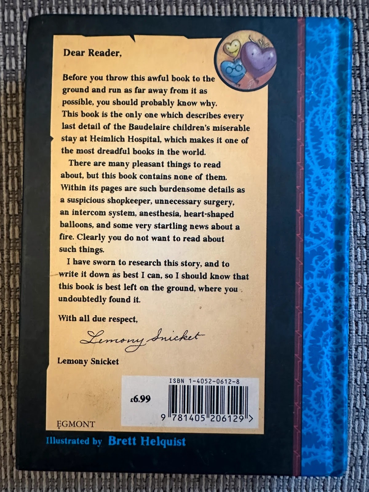 A Series of Unfortunate Events: The Hostile Hospital - Lemony Snicket