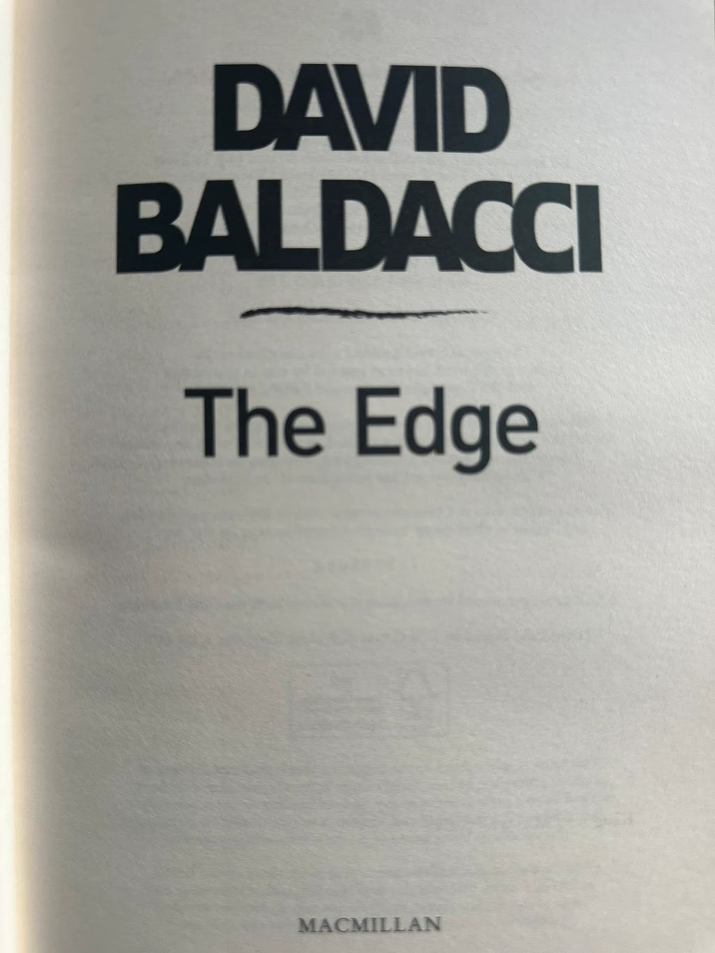 The Edge - David Baldacci