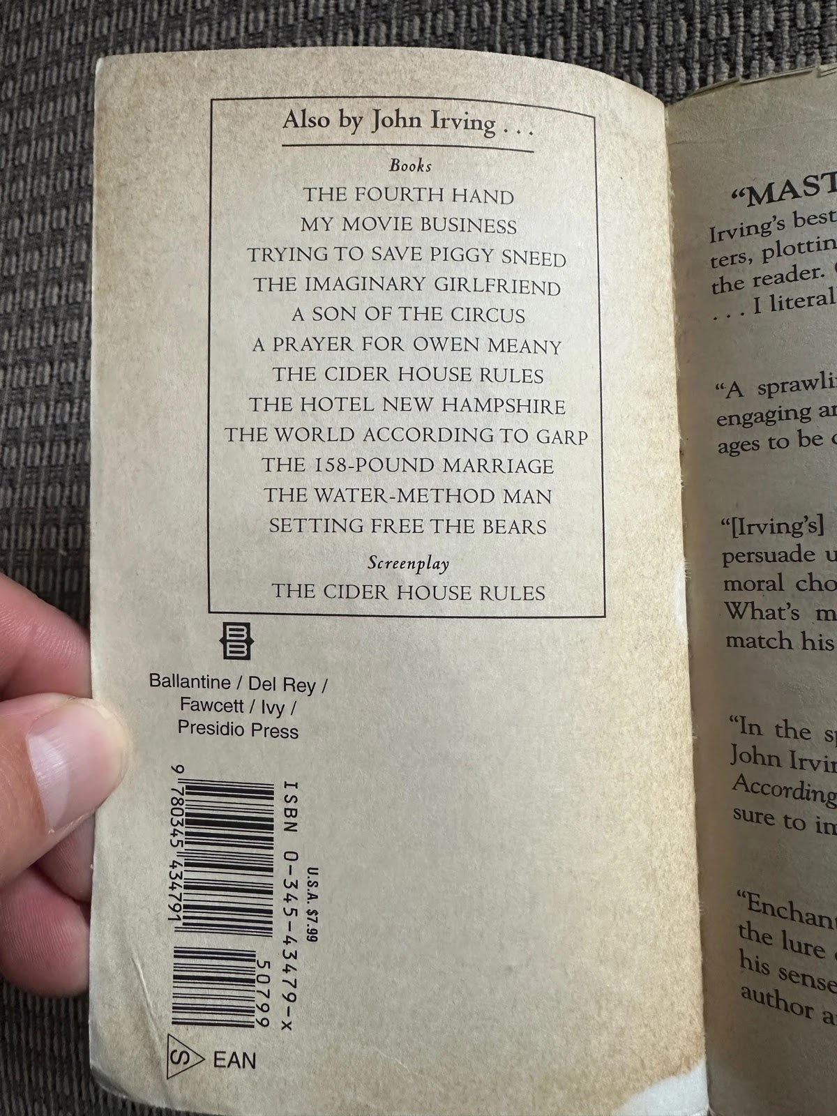 A Widow for a Year - John Irving