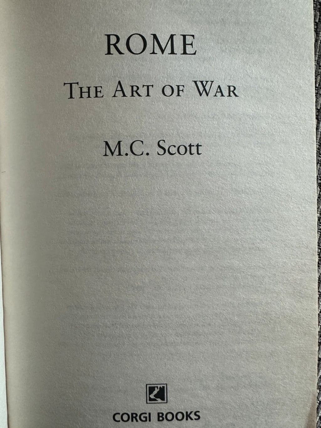 Rome: The Art of War - M. C. Scott