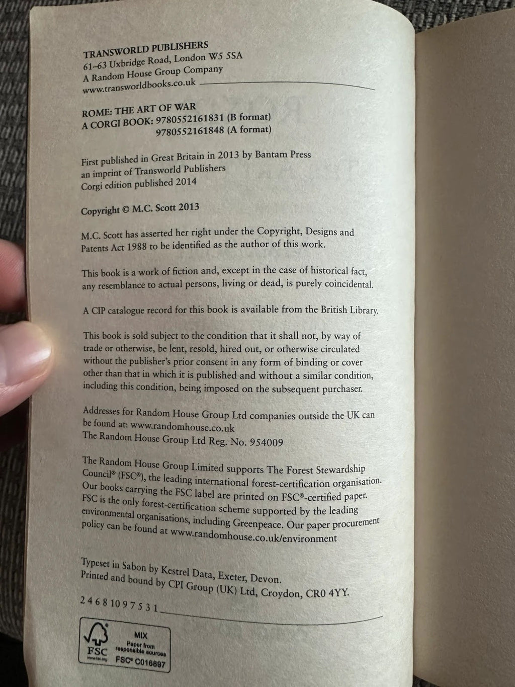 Rome: The Art of War - M. C. Scott