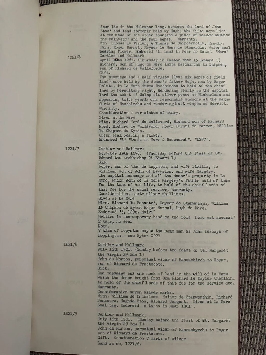 Vintage Shropshire Archive - The Mere Baschurch - Local History Genealogy