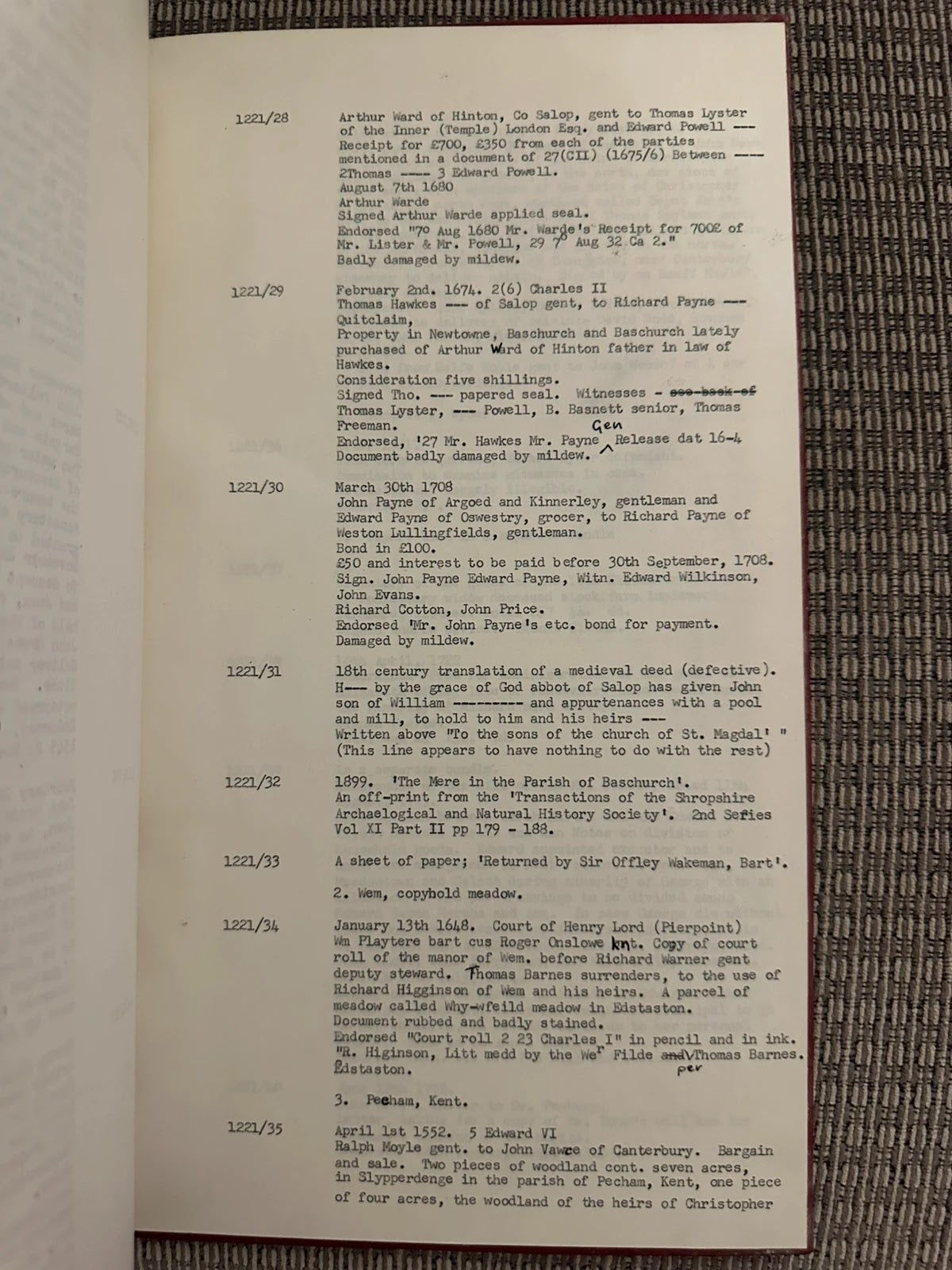 Vintage Shropshire Archive - The Mere Baschurch - Local History Genealogy