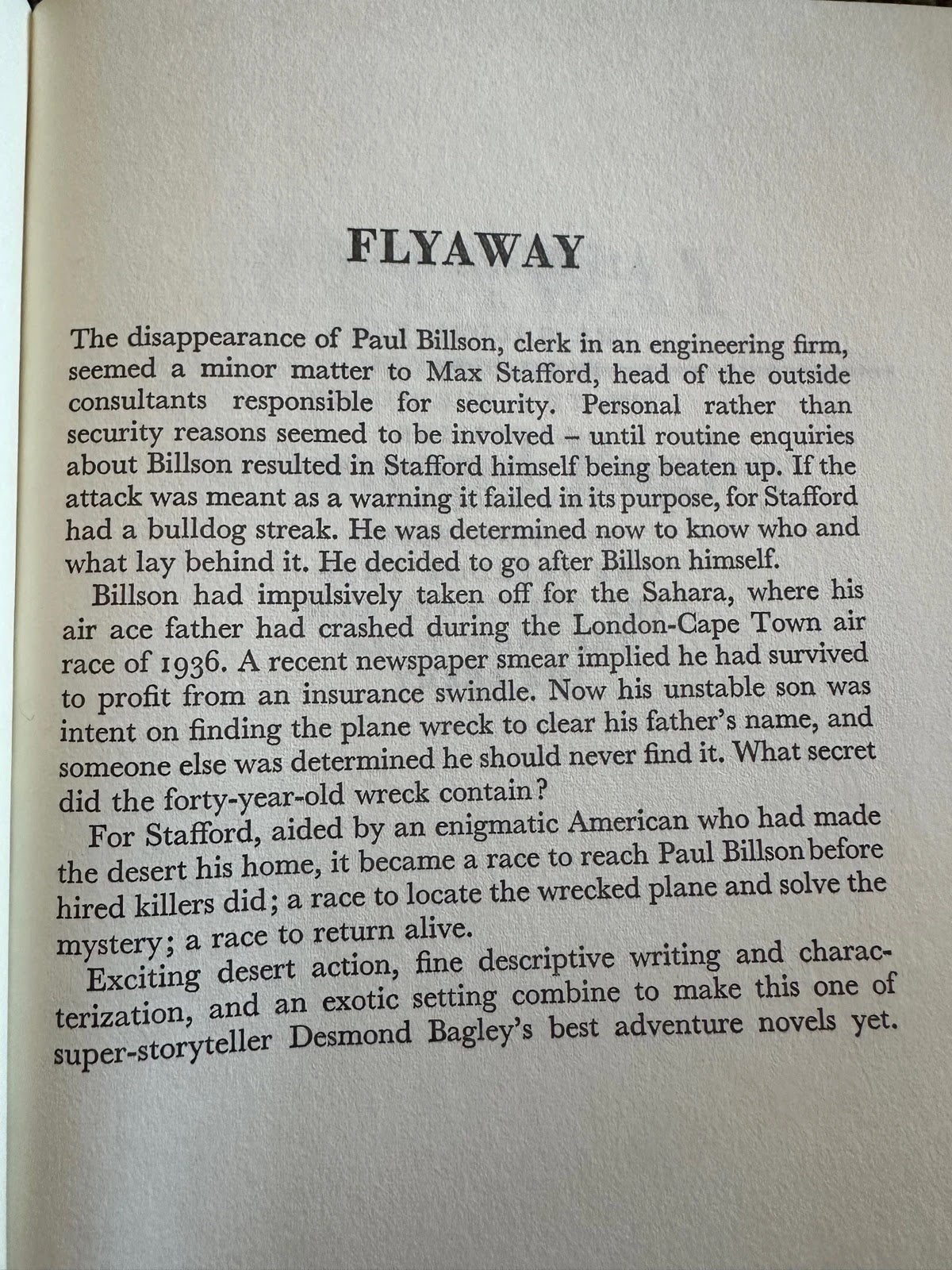 Flyaway - Desmond Bagley