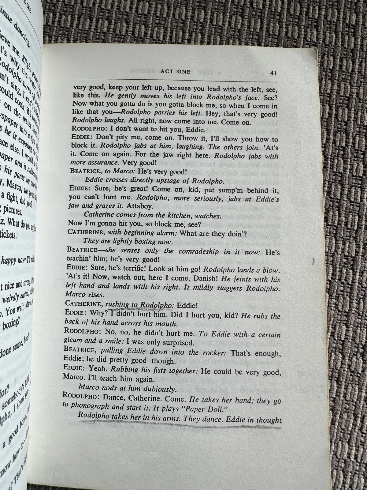 A View from the Bridge - Arthur Miller