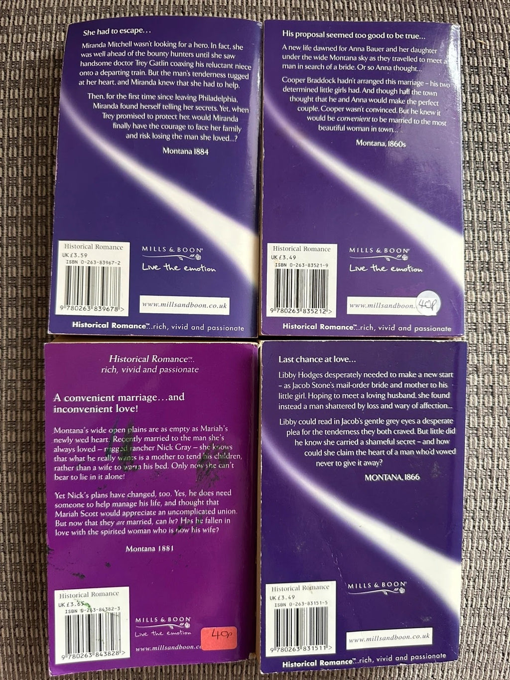 Jillian Hart Historical Romance Bundle x4 - Mills & Boon Paperbacks - Jillian Hart