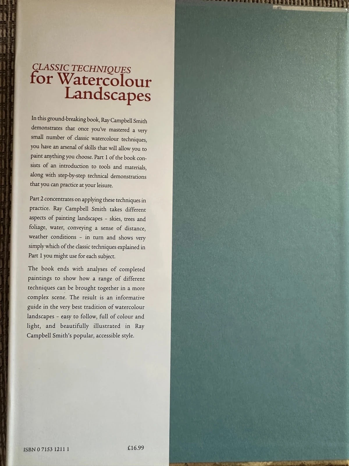 Classic Techniques for Watercolour Landscapes - Ray Campbell Smith