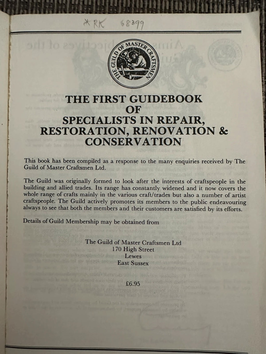 The First Guidebook of Specialists in Repair, Restoration, Renovation & Conservation