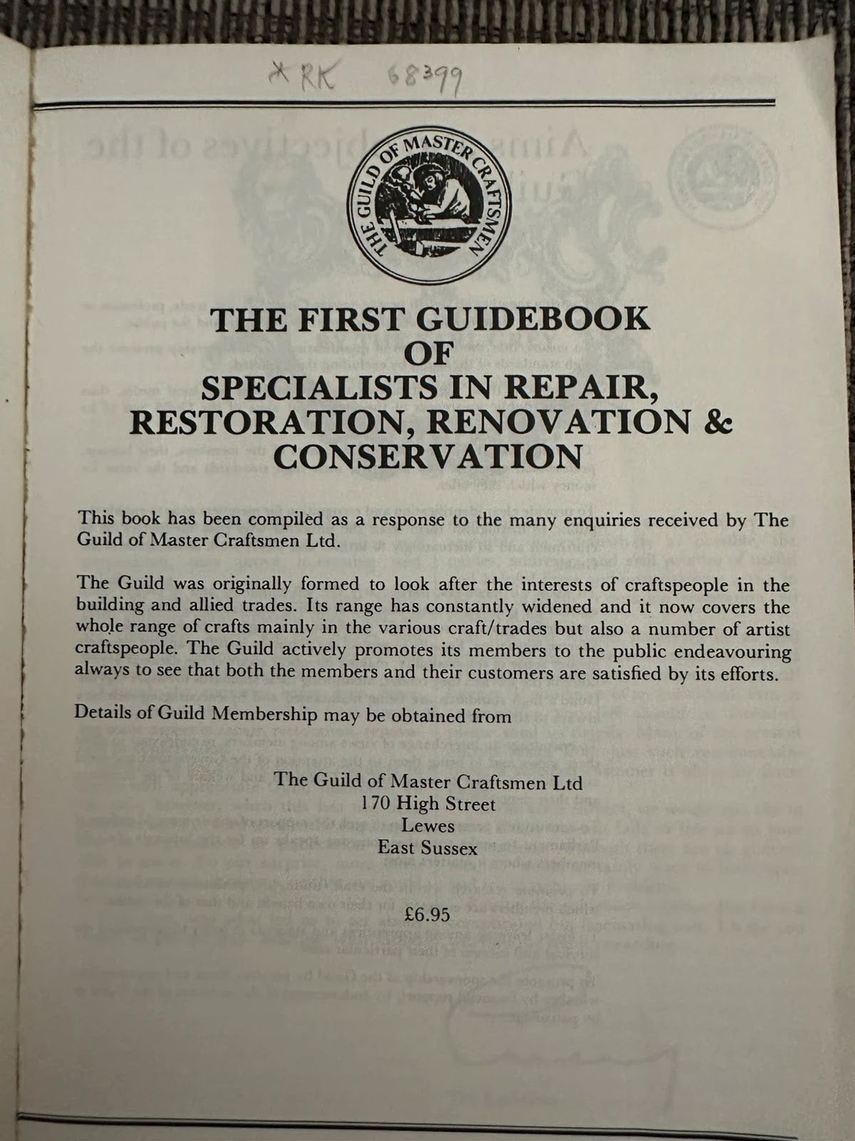 The First Guidebook of Specialists in Repair, Restoration, Renovation & Conservation