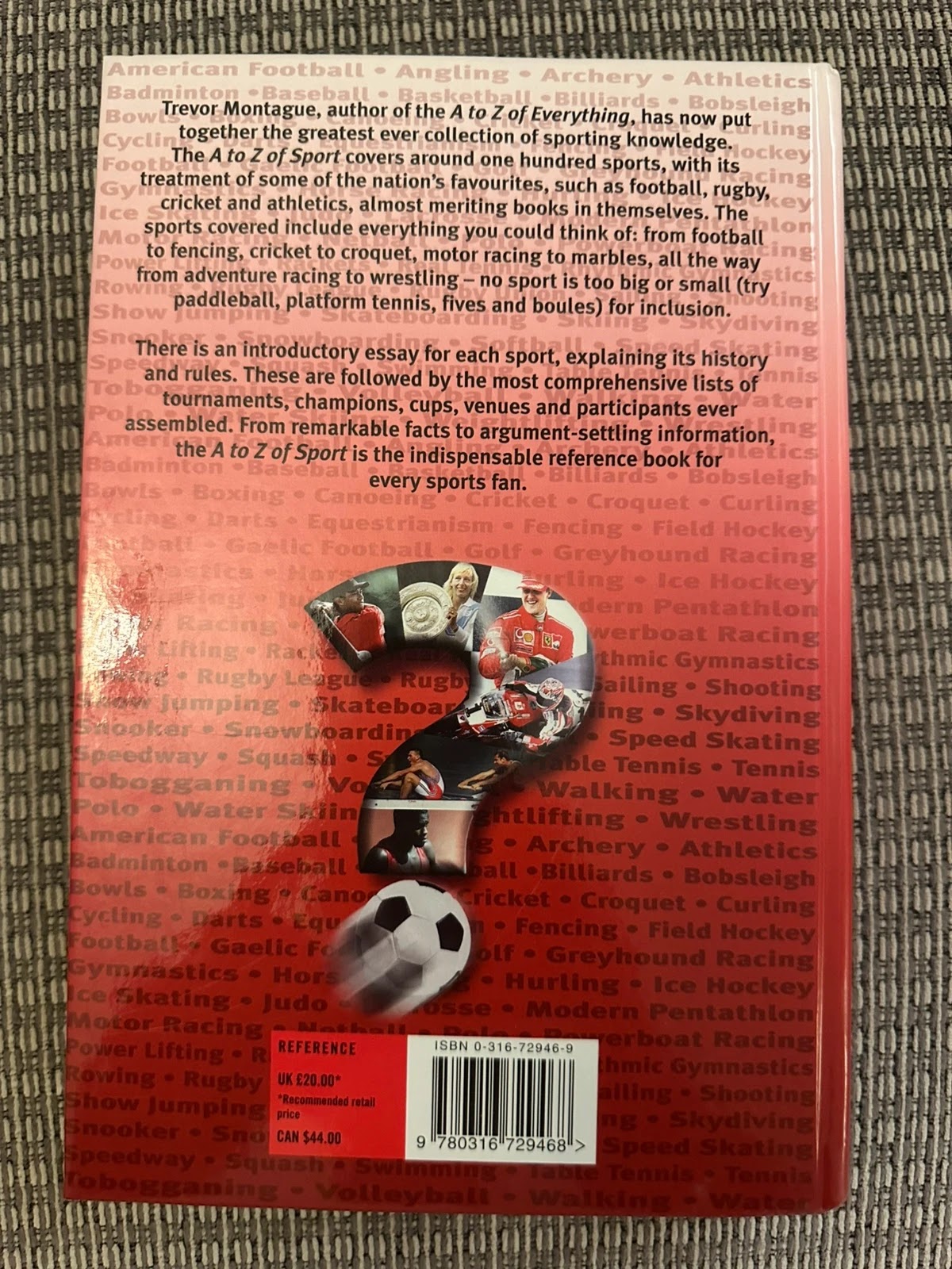 A to Z of Sport - The Compendium of Sporting Knowledge - Trevor Montague