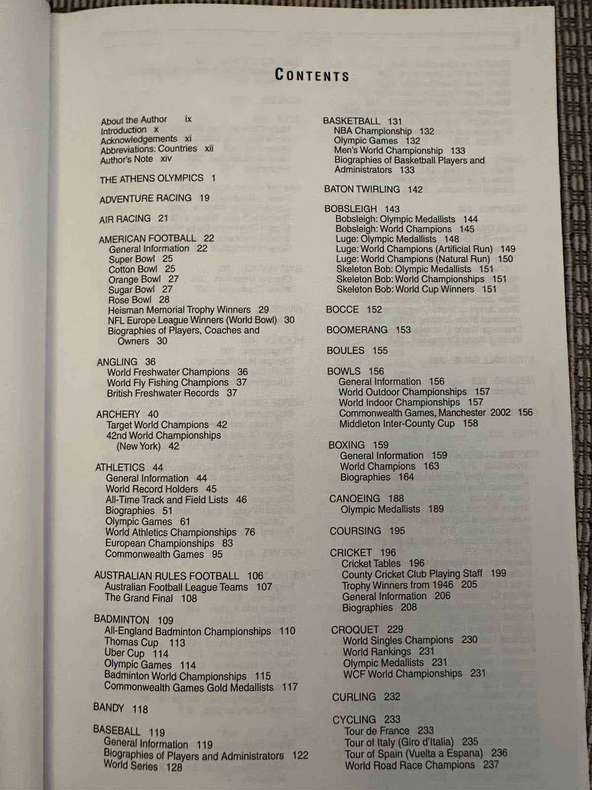 A to Z of Sport - The Compendium of Sporting Knowledge - Trevor Montague