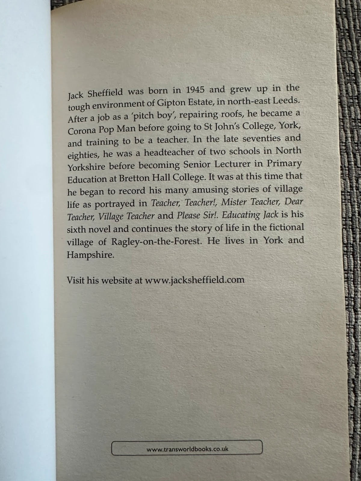 Educating Jack - Jack Sheffield