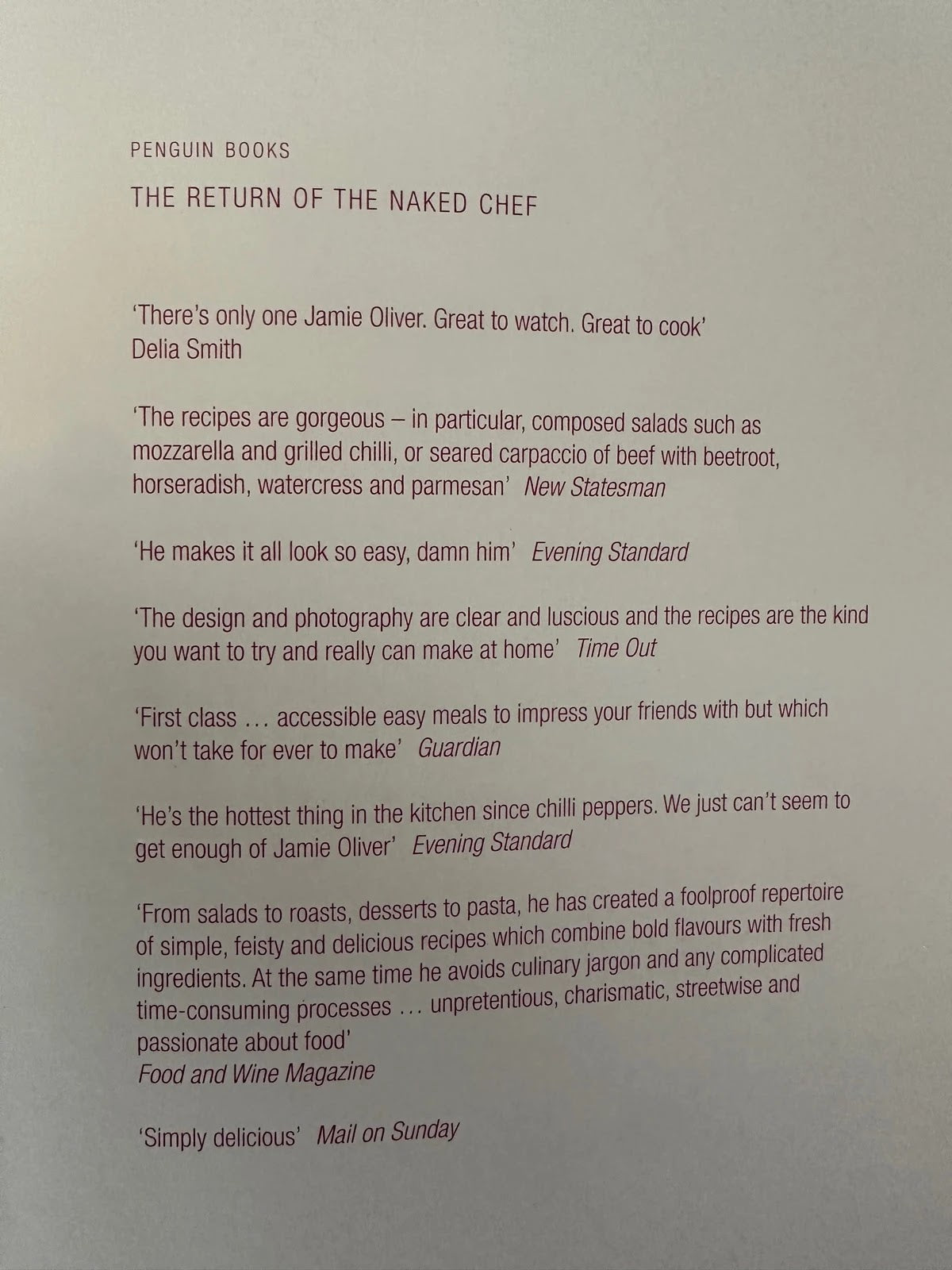 The Return of the Naked Chef - Jamie Oliver
