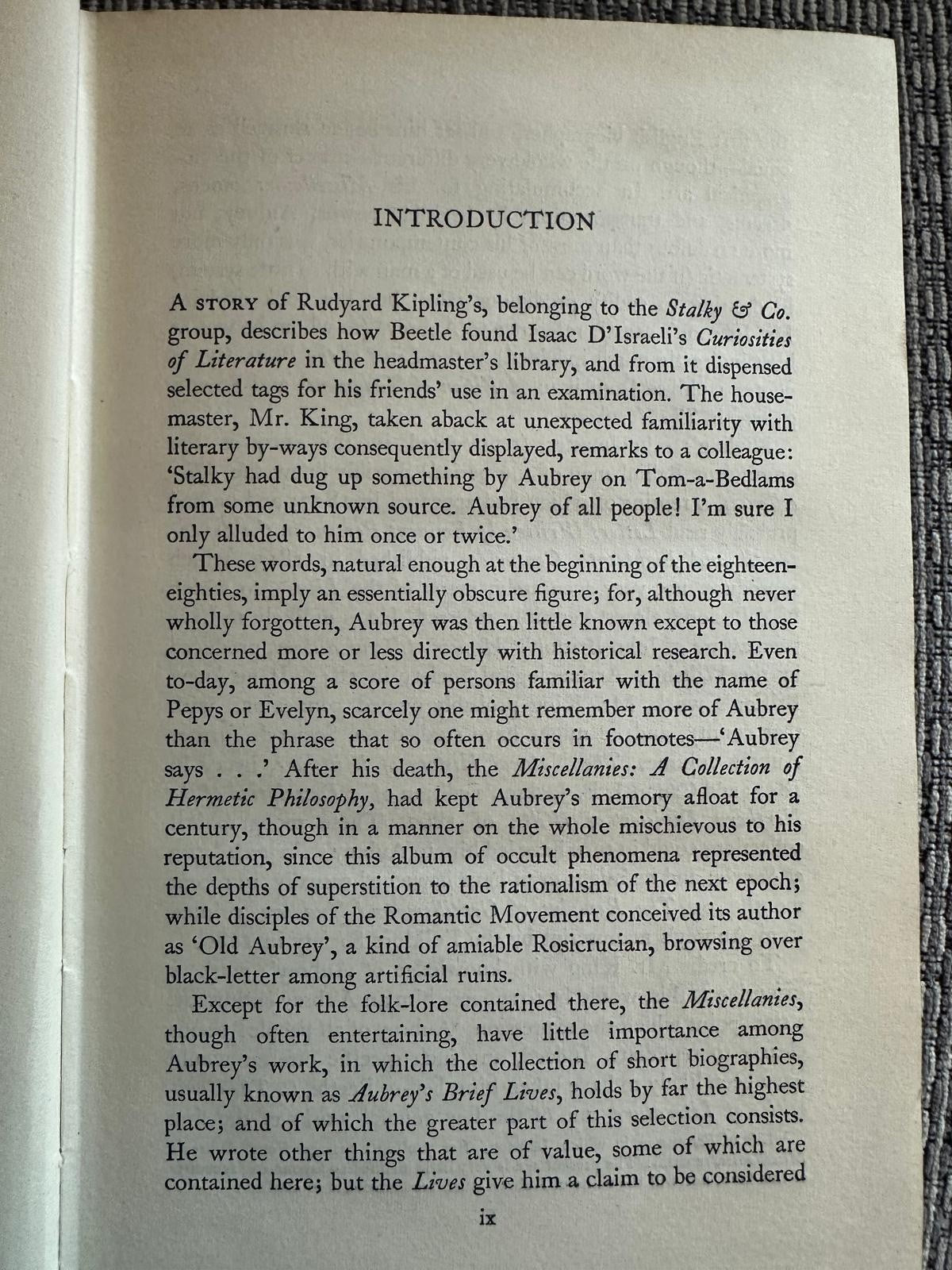 Brief Lives - John Aubrey