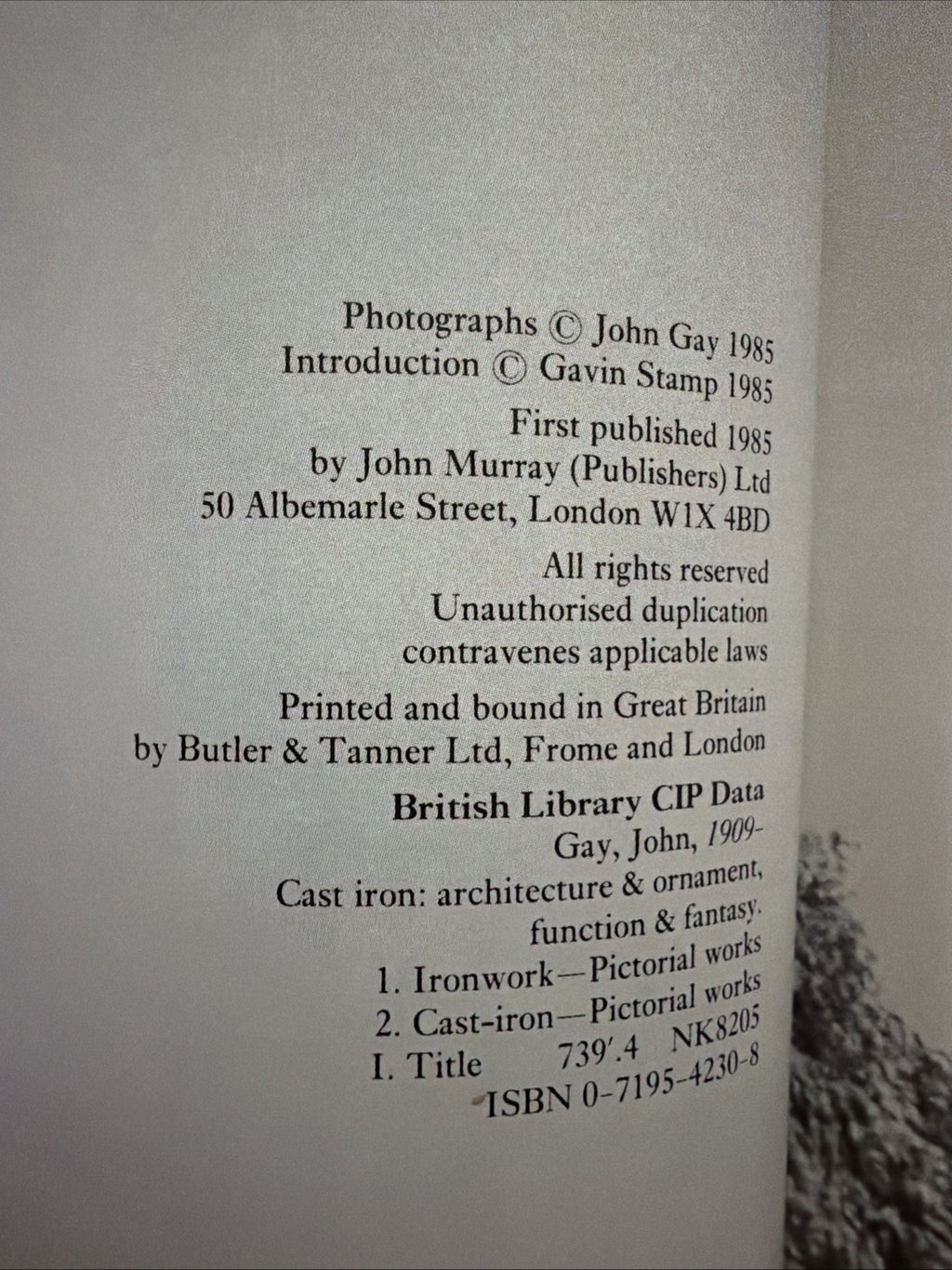 Cast Iron - John Gay