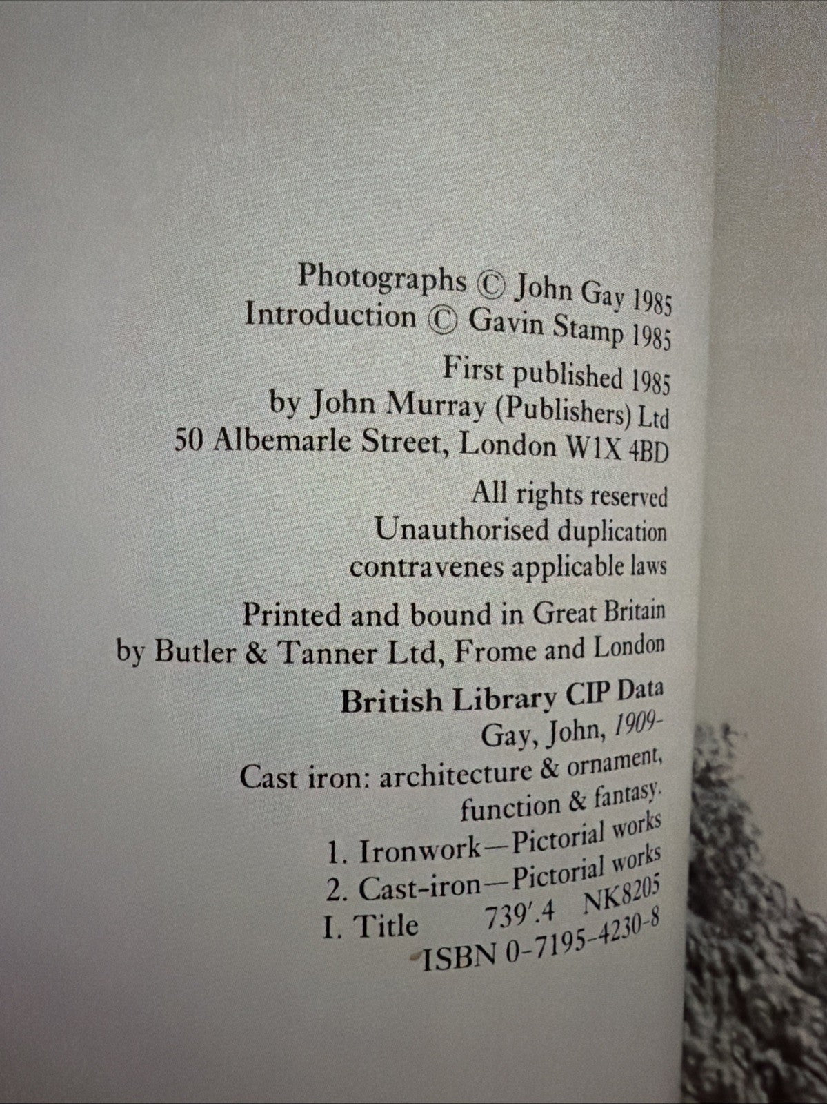 Cast Iron - John Gay